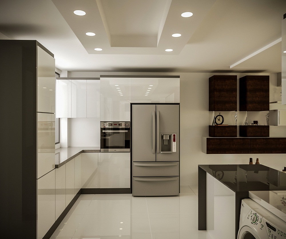 پروژه طراحی آشپزخانه با شرط استفاده حداکثری از فضا توسط سانیا دکور